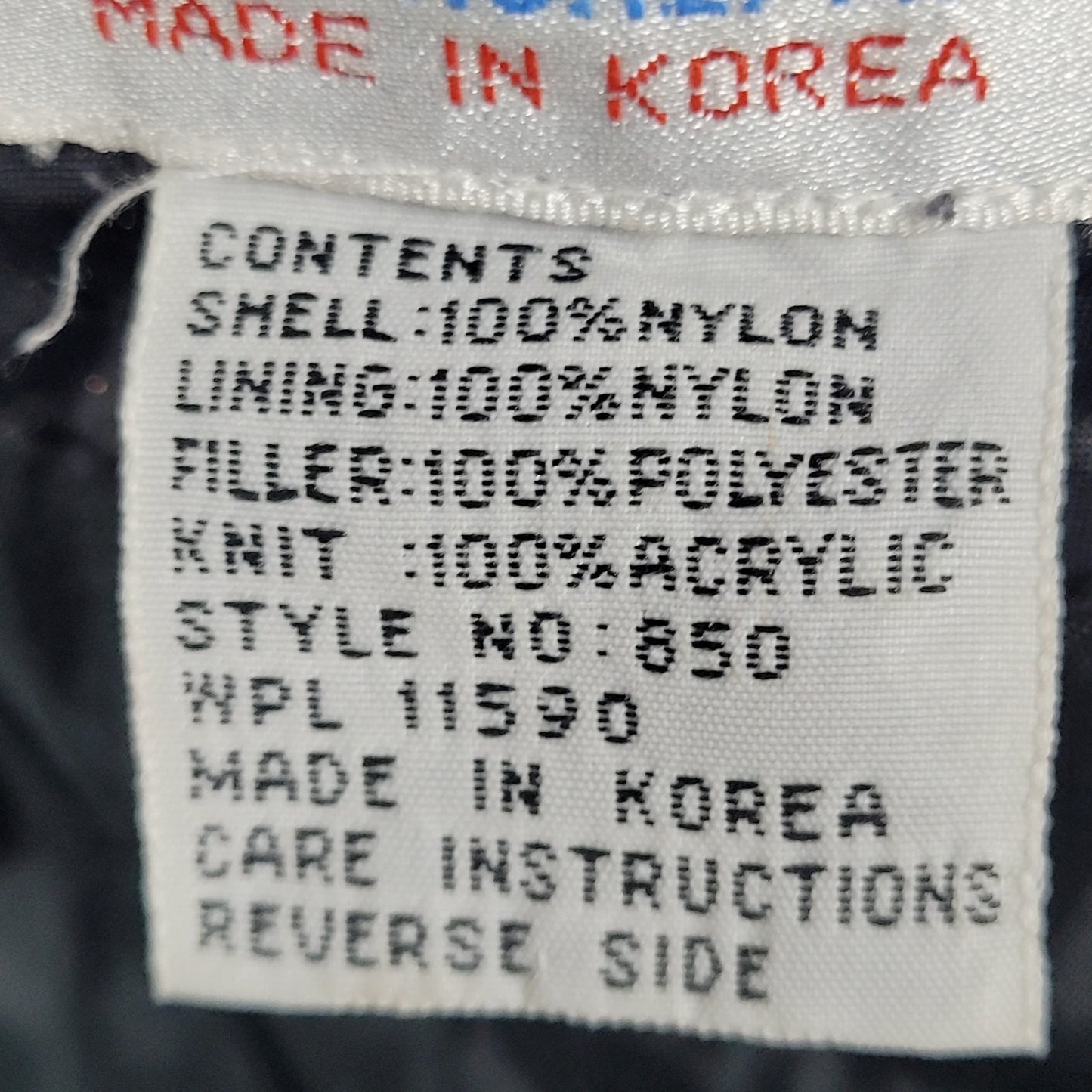 VTG Pennzoil Penske Racing Black Insulated Zip Bomber Puffer Jacket Medium M