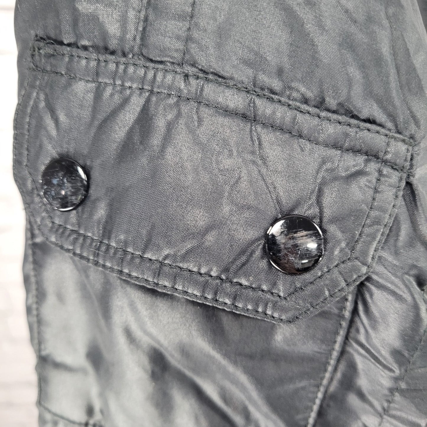 VTG Pennzoil Penske Racing Black Insulated Zip Bomber Puffer Jacket Medium M