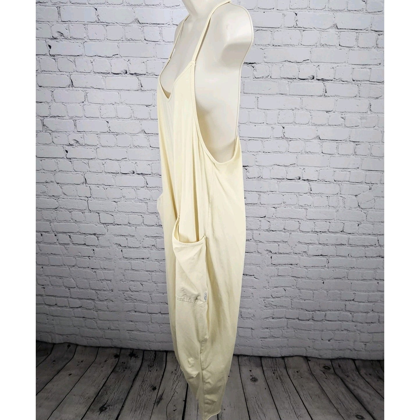 FP Movement Free People Yellow Racerback Relaxed Pockets 1 Piece Tank Jumper XS