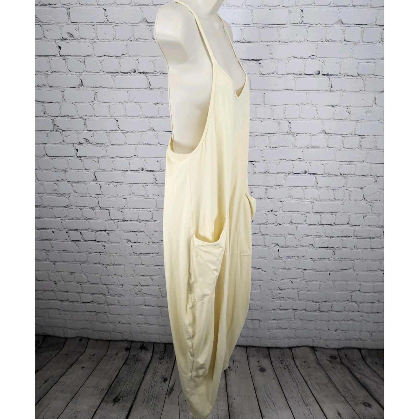 FP Movement Free People Yellow Racerback Relaxed Pockets 1 Piece Tank Jumper XS