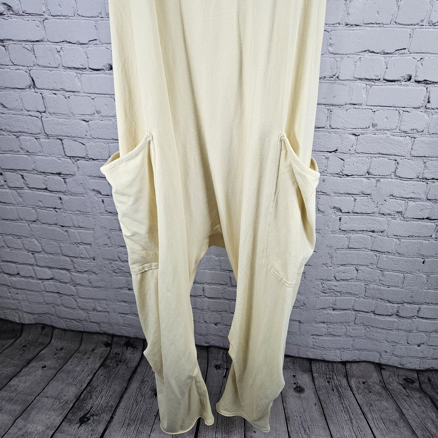 FP Movement Free People Yellow Racerback Relaxed Pockets 1 Piece Tank Jumper XS