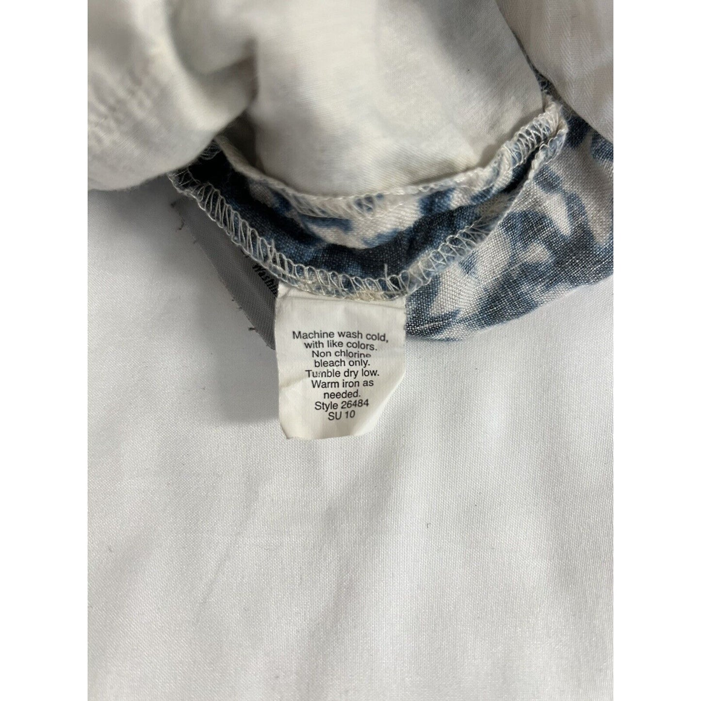 J. Crew Women’s Blue Star Tie Dyed 100% Linen Short Shorts Rolled Cuff Size 2