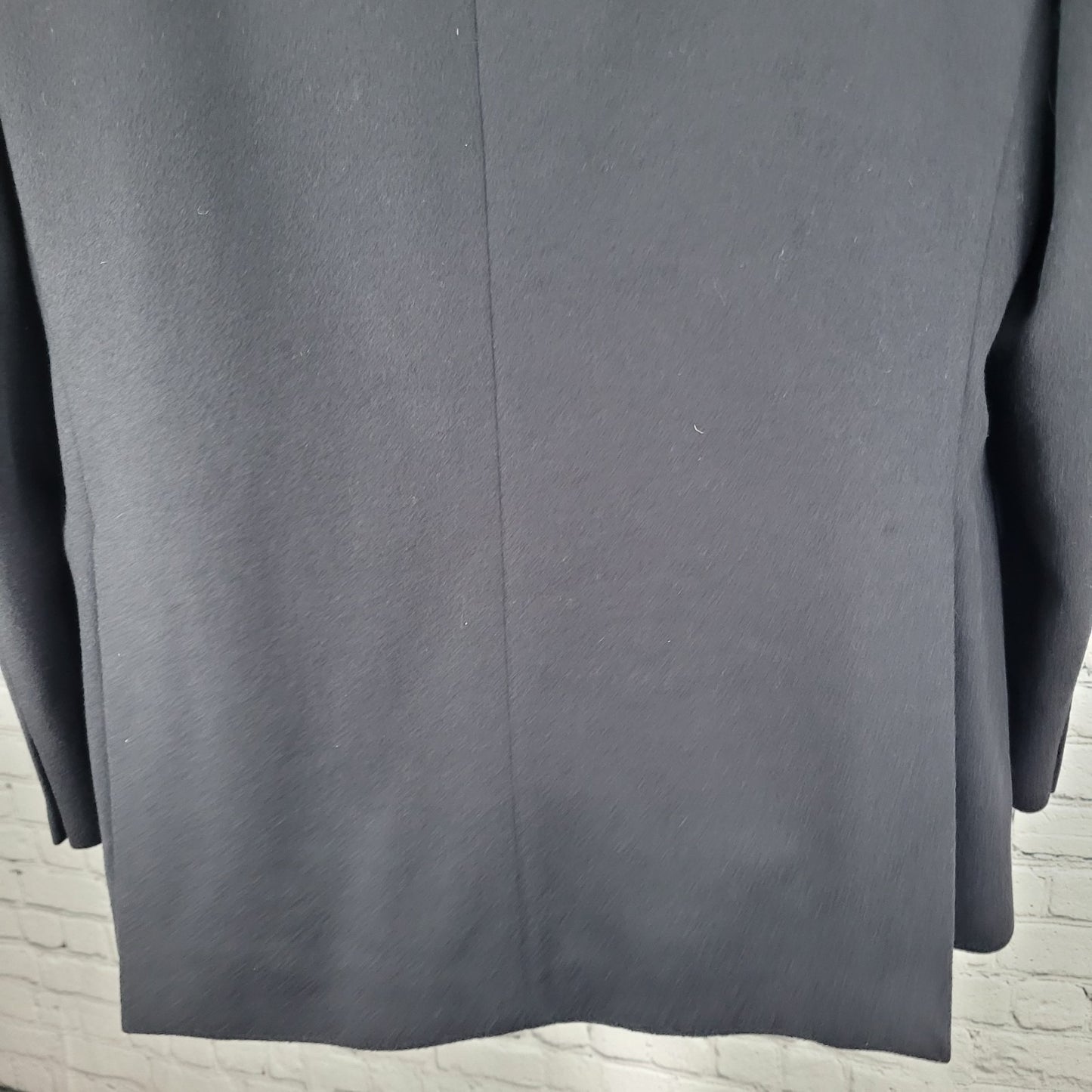 Daks Jermyn Street Black Wool Cashmere 2 Button Double Vent Blazer Sportcoat 46R