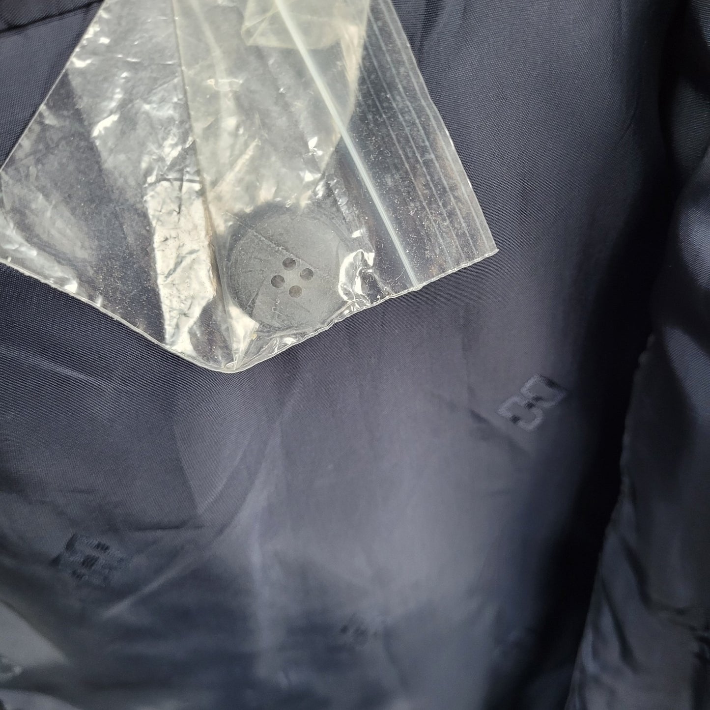 Daks Jermyn Street Black Wool Cashmere 2 Button Double Vent Blazer Sportcoat 46R