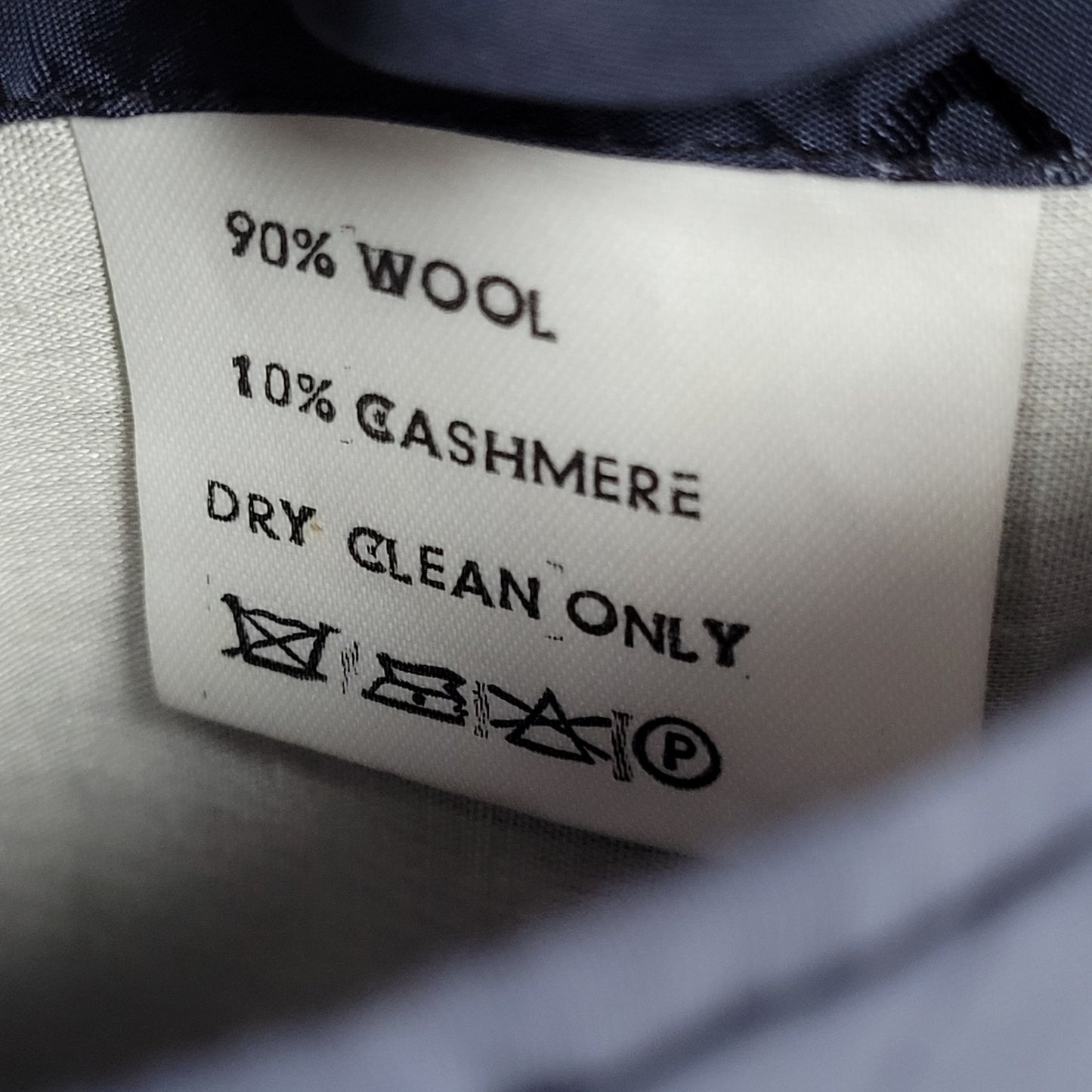 Daks Jermyn Street Black Wool Cashmere 2 Button Double Vent Blazer Sportcoat 46R