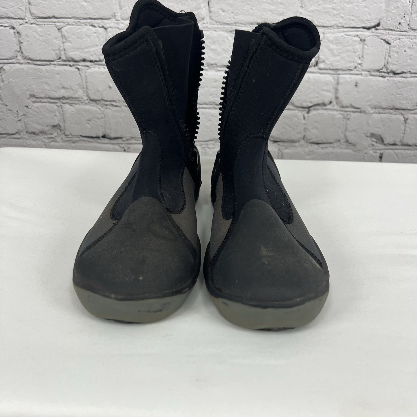 Tusa Black Zip Scuba System Dive Neoprene Boots Water Shoes Mens Size 8