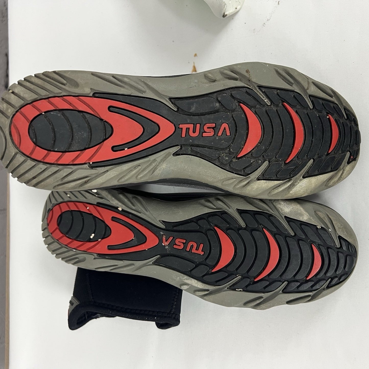Tusa Black Zip Scuba System Dive Neoprene Boots Water Shoes Mens Size 8