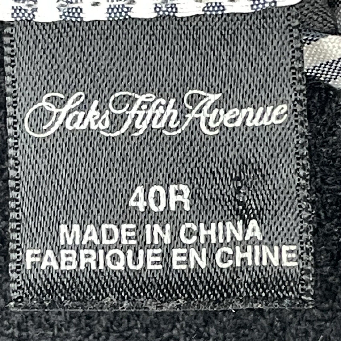 Sake Fifth Avenue Black Wool Slim Fit Lightweight Super 110’s Blazer Size 40R