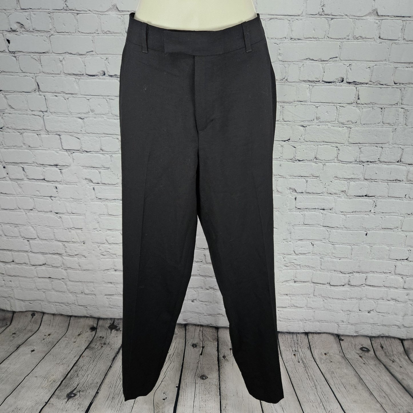 Calvin Klein Black Full Pant Suit Set 2 Piece 2 Button Notch Blazer 20 29x30