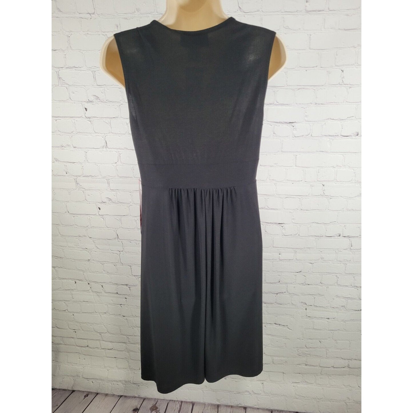 NWT Kupcake Rhinestone Buckle Black Shift Sheath Dress Size Medium M