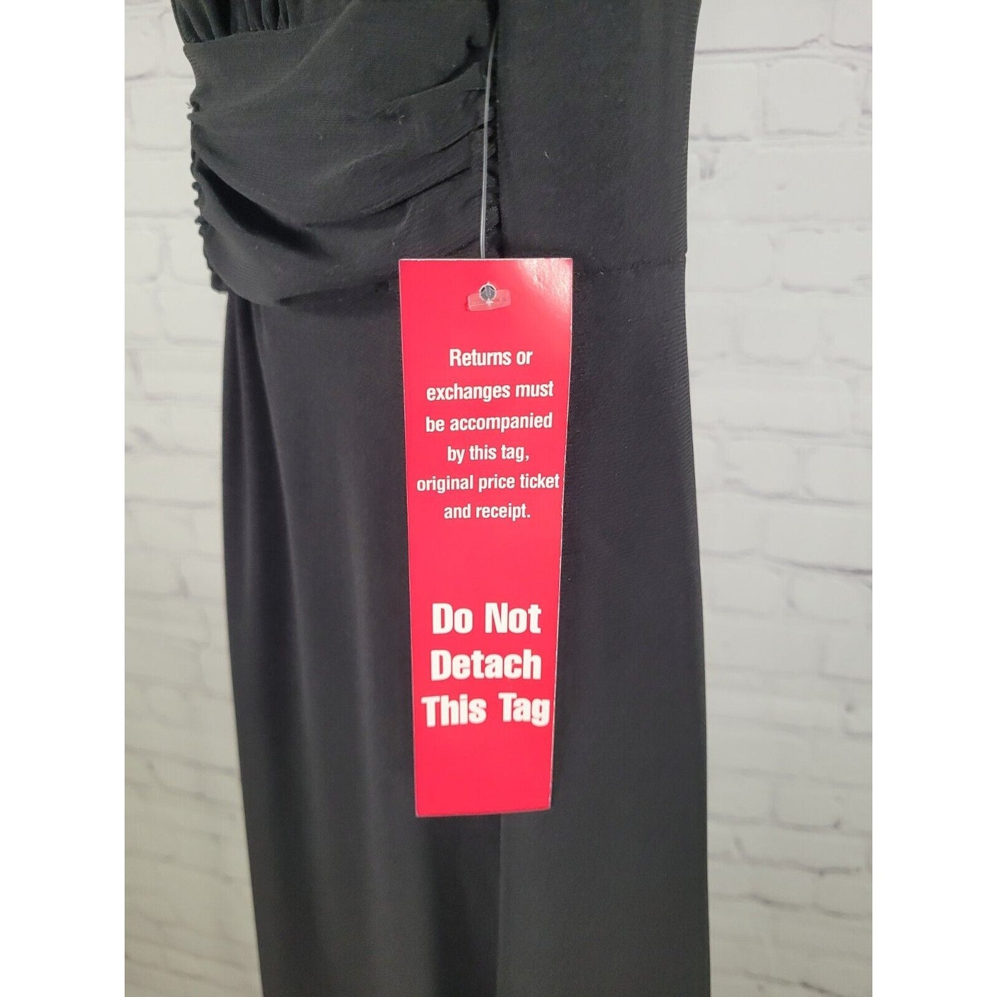 NWT Kupcake Rhinestone Buckle Black Shift Sheath Dress Size Medium M
