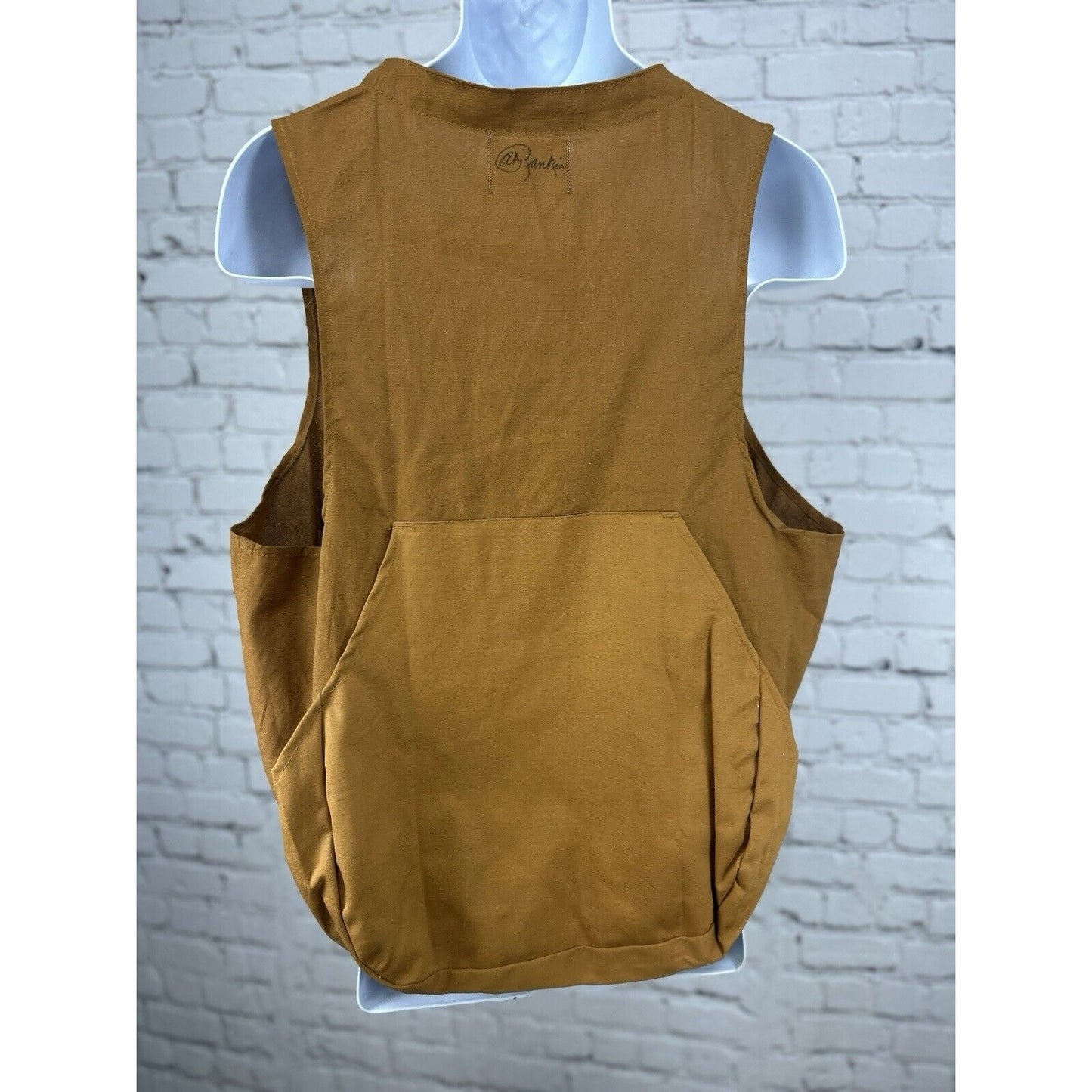 VTG Black Sheep Brand Brown Cotton Back Pocket Hunting Clothing Vest Japan XL