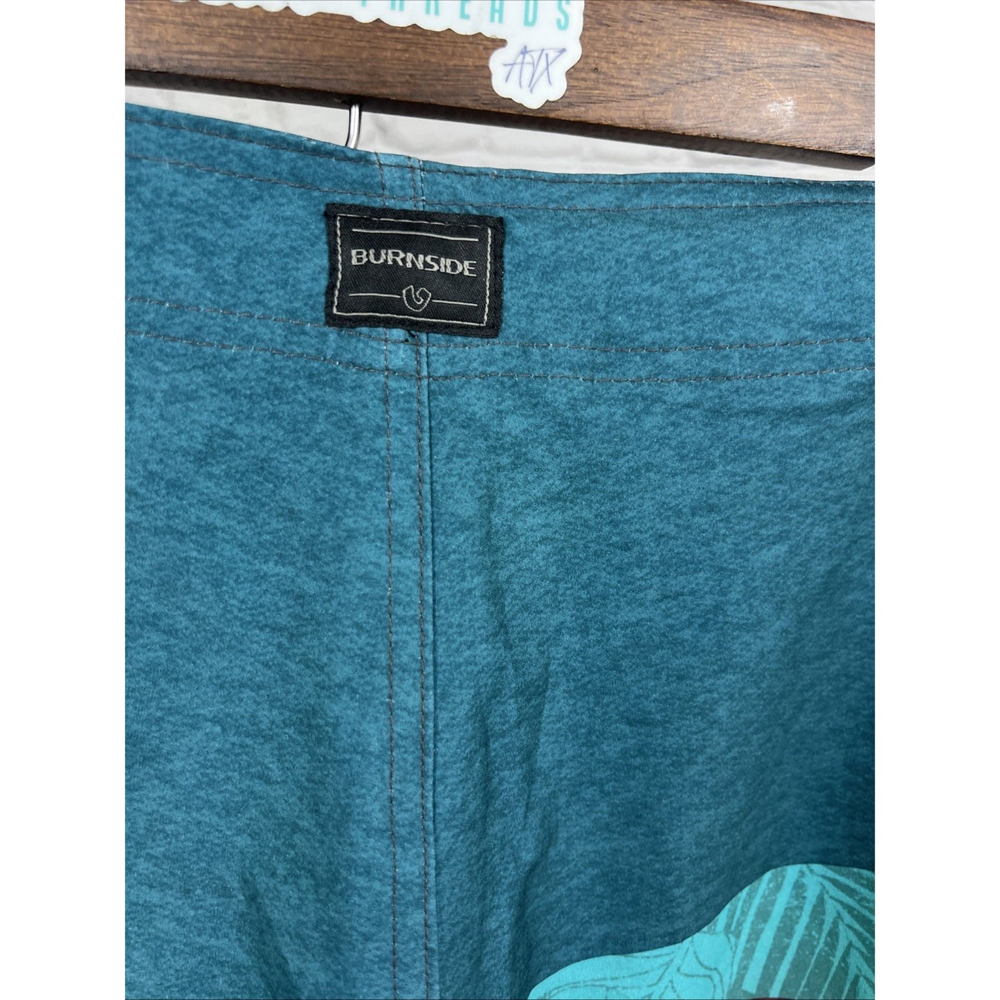 Burnside Board Shorts Swim Trunks Surf Zip Pocket Bottle Opener Comb Men’s 38