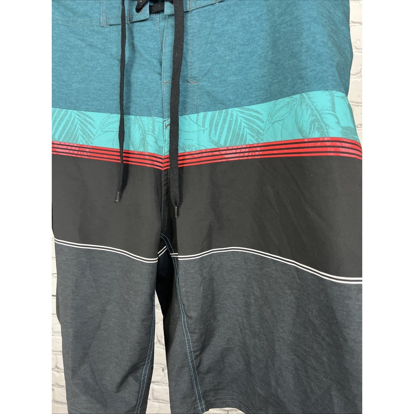 Burnside Board Shorts Swim Trunks Surf Zip Pocket Bottle Opener Comb Men’s 38