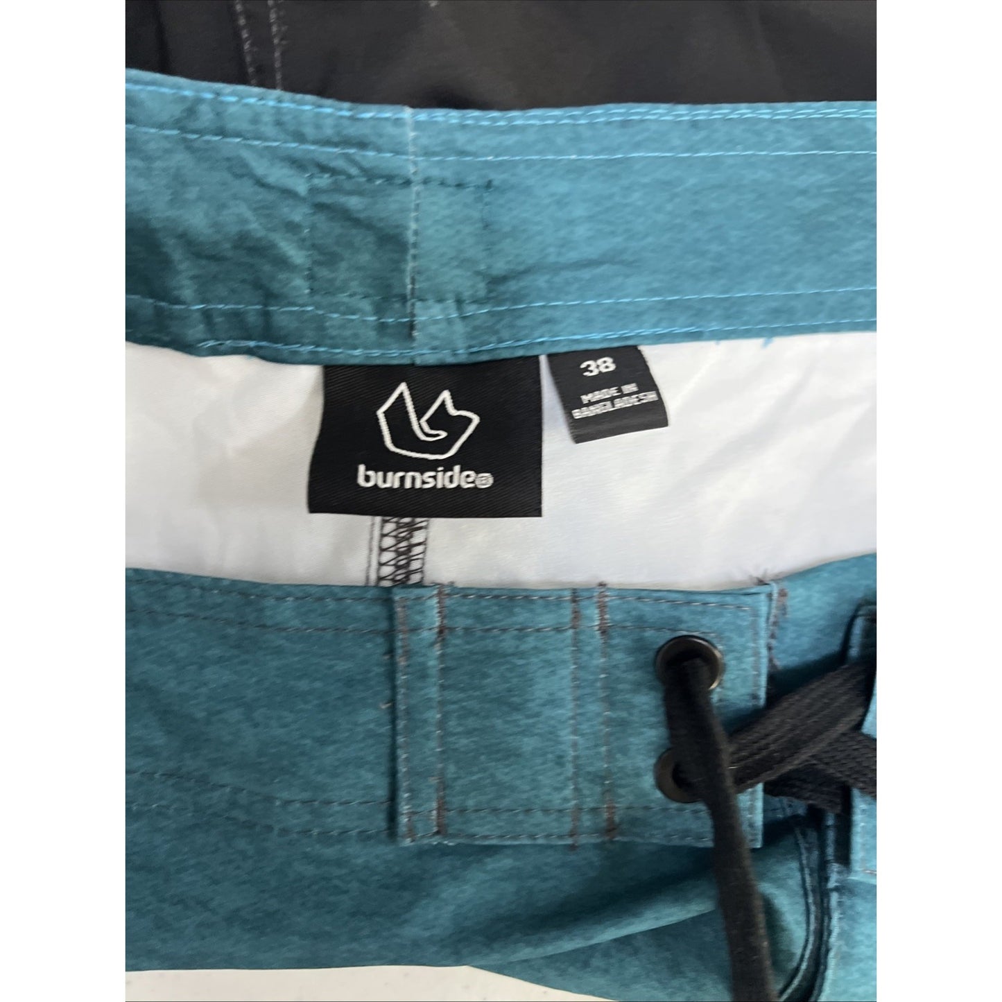 Burnside Board Shorts Swim Trunks Surf Zip Pocket Bottle Opener Comb Men’s 38