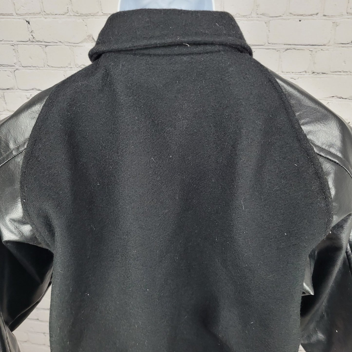 Awards USA Black Retro Letterman Varsity Band Jacket USA Made Size Medium M