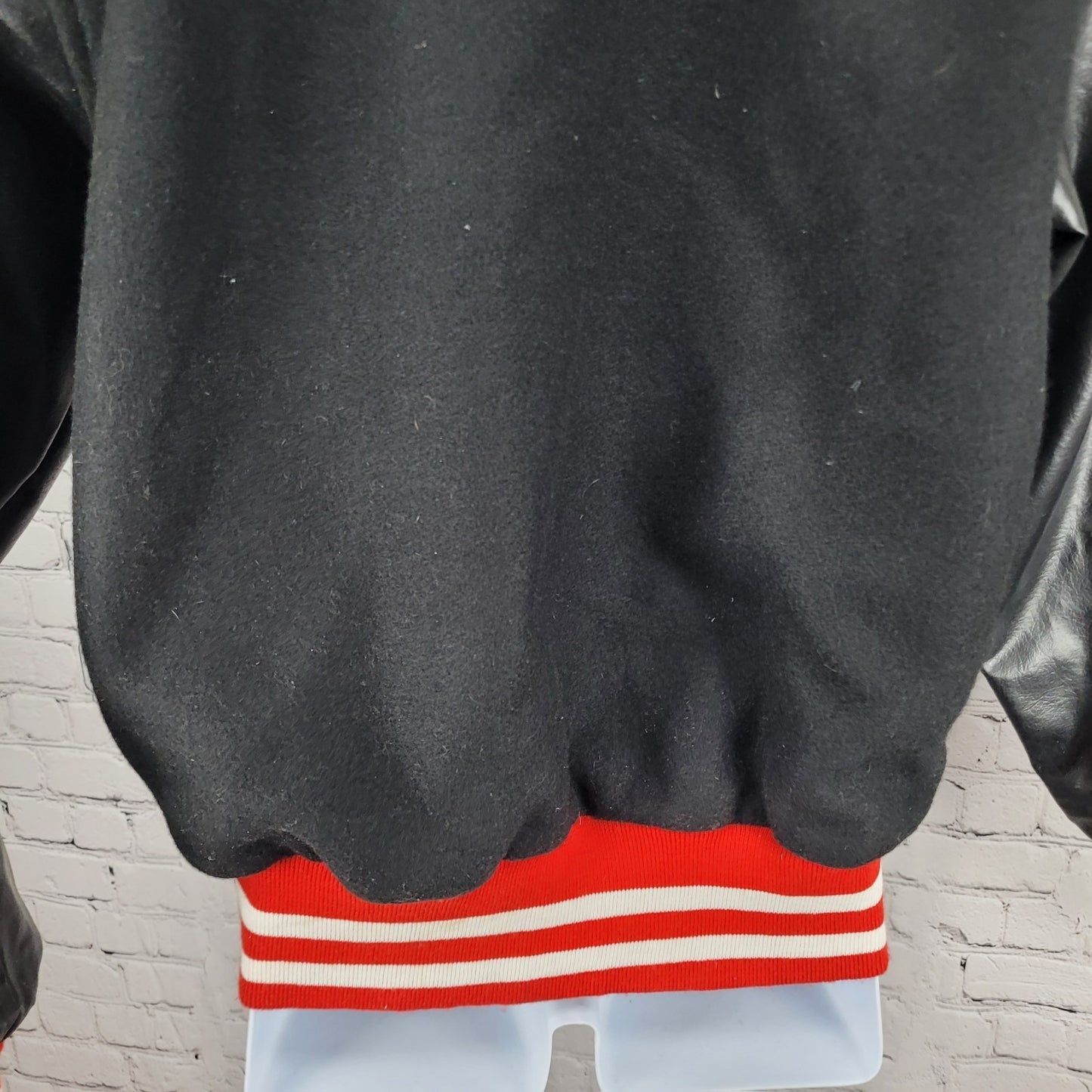 Awards USA Black Retro Letterman Varsity Band Jacket USA Made Size Medium M