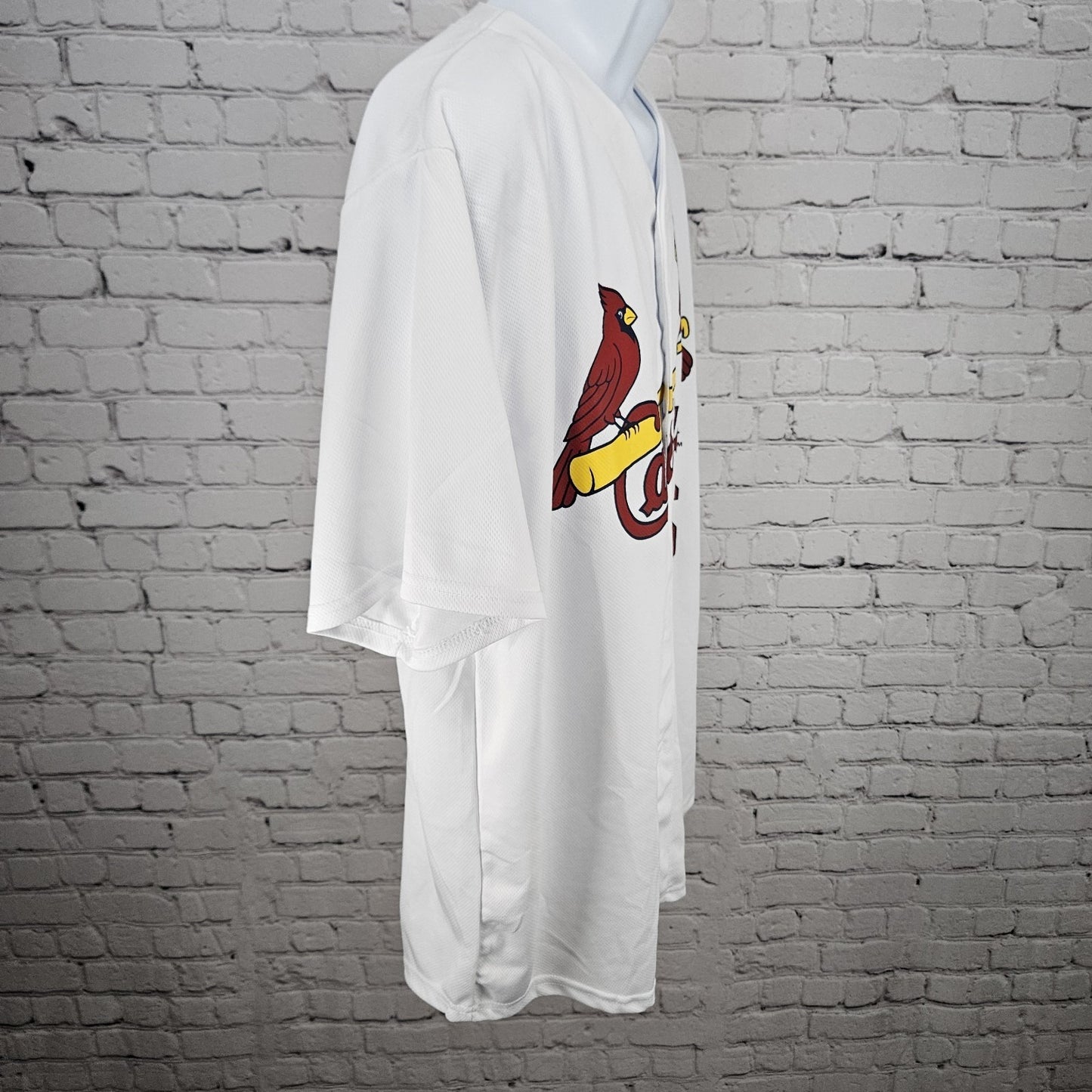 Cardinals St Louis White 46 Goldschmidt Buttoned Baseball MLB Jersey Shirt XL