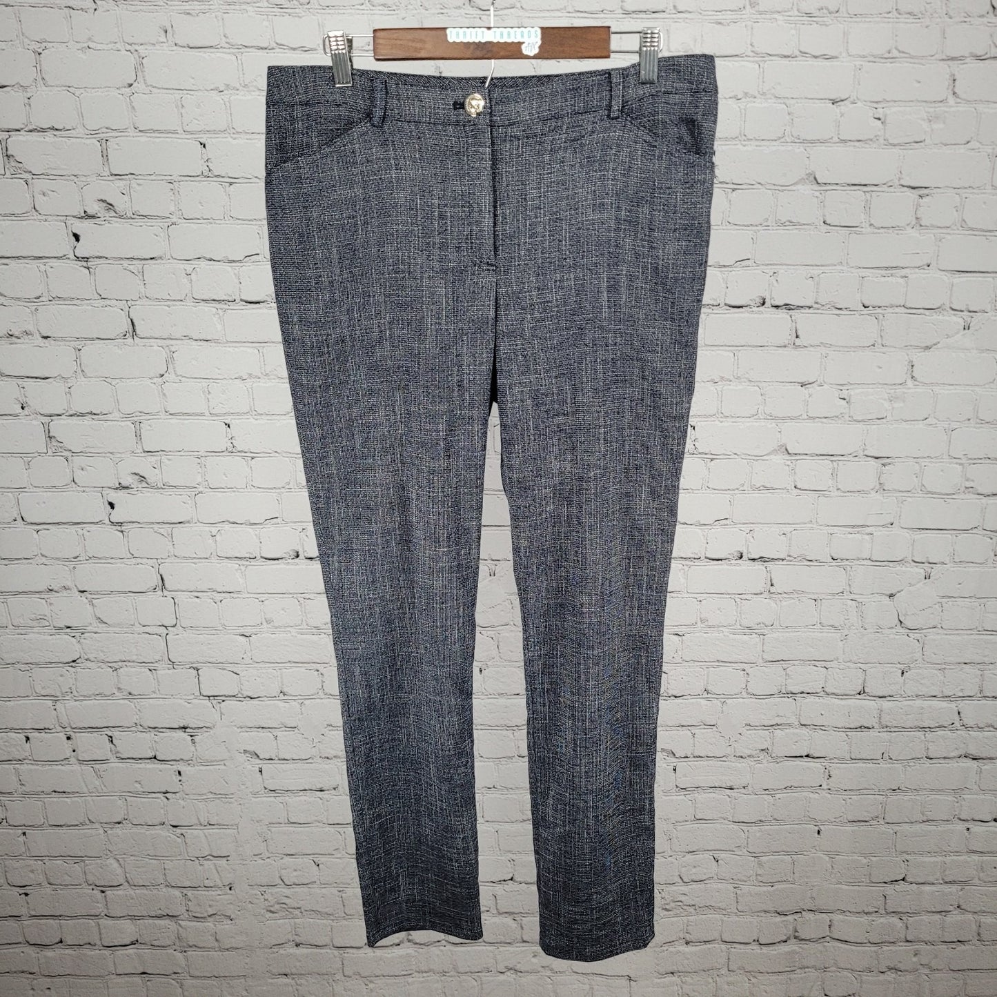 Tommy Hilfiger Blue Mid Rise Tapered Leg Pants Size 10 (33x29.5)