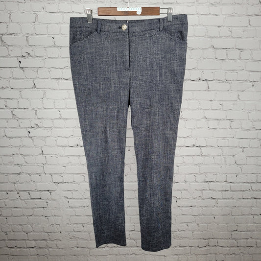 Tommy Hilfiger Blue Mid Rise Tapered Leg Pants Size 10 (33x29.5)