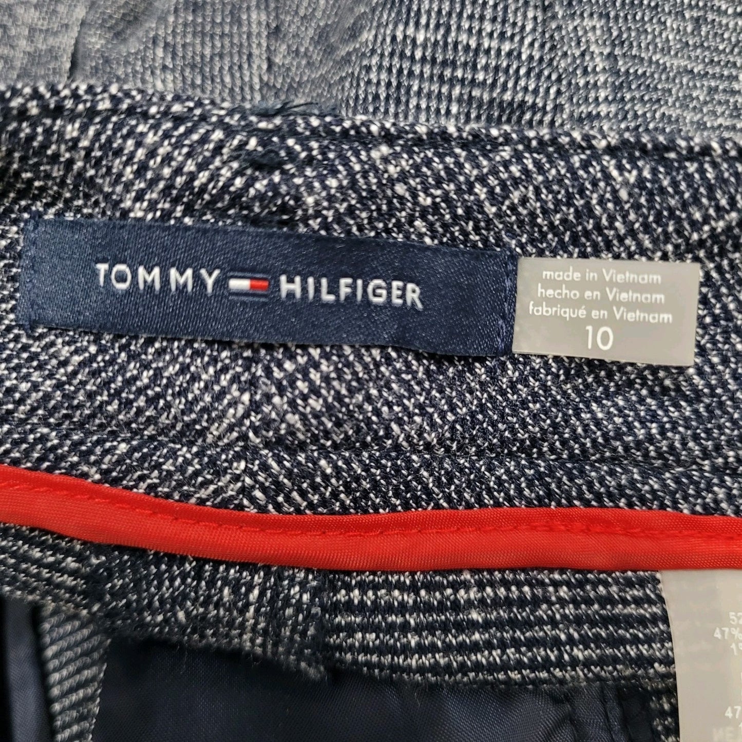 Tommy Hilfiger Blue Mid Rise Tapered Leg Pants Size 10 (33x29.5)