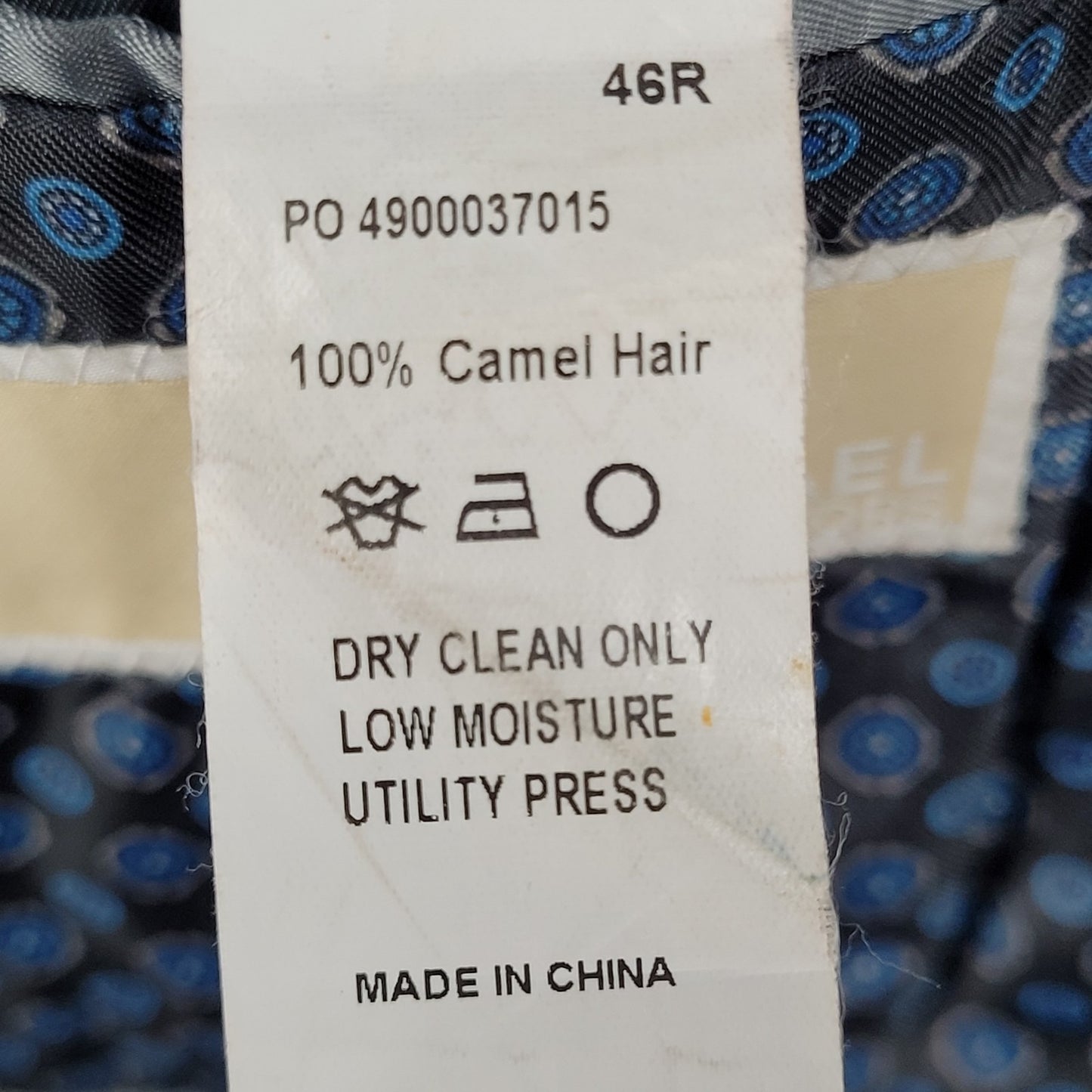 Michael Kors Black 100% Camel Hair 2 Button Blazer Sport Coat Size 46R