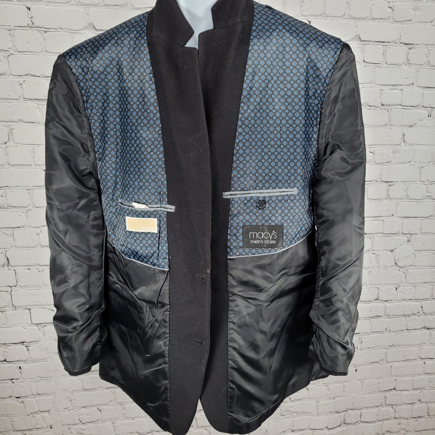 Michael Kors Black 100% Camel Hair 2 Button Blazer Sport Coat Size 46R