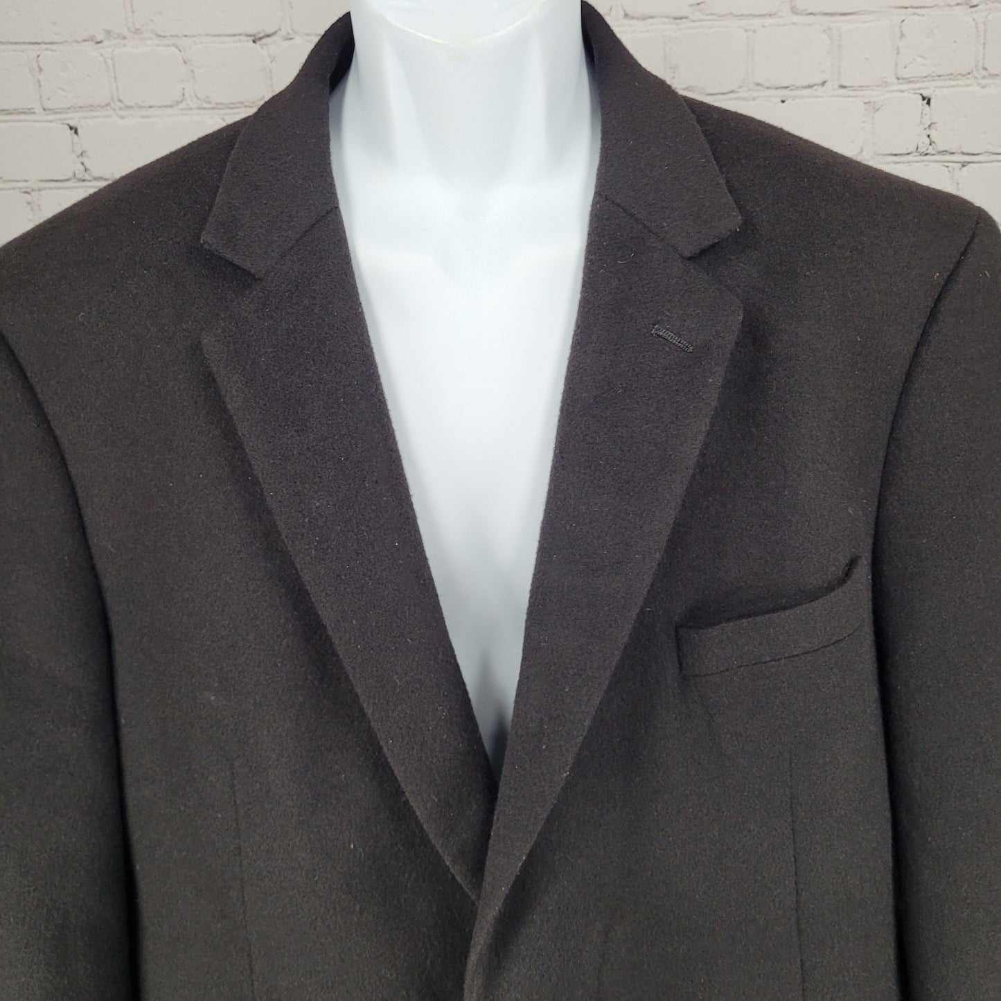 Michael Kors Black 100% Camel Hair 2 Button Blazer Sport Coat Size 46R