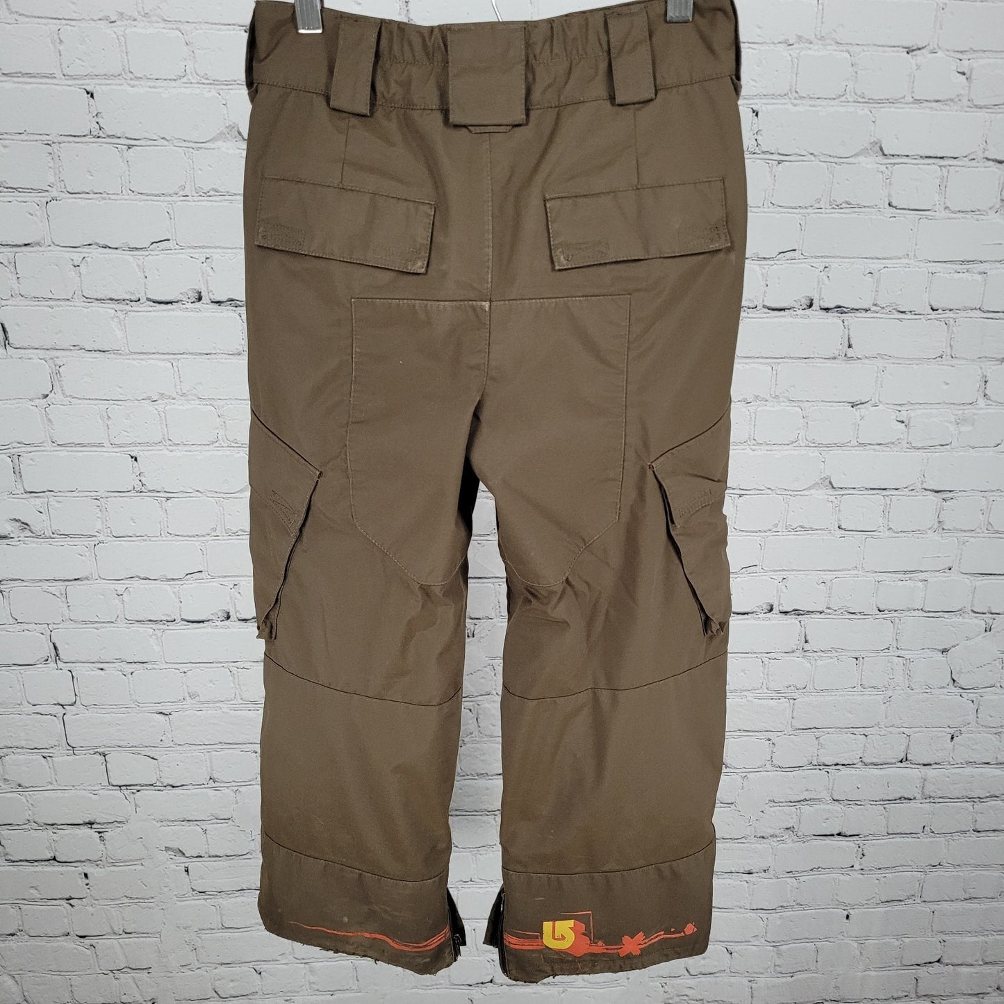 Burton Brown Insulated Snow Winter Cargo Pants Youth Size Small S (26x22.5)