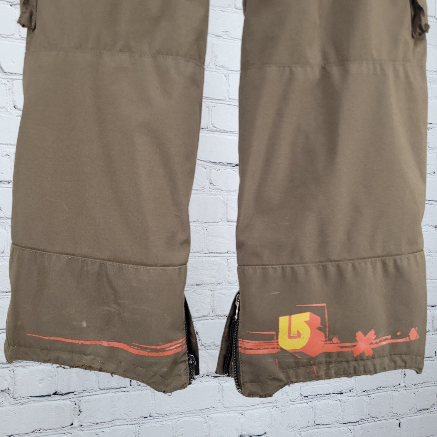 Burton Brown Insulated Snow Winter Cargo Pants Youth Size Small S (26x22.5)