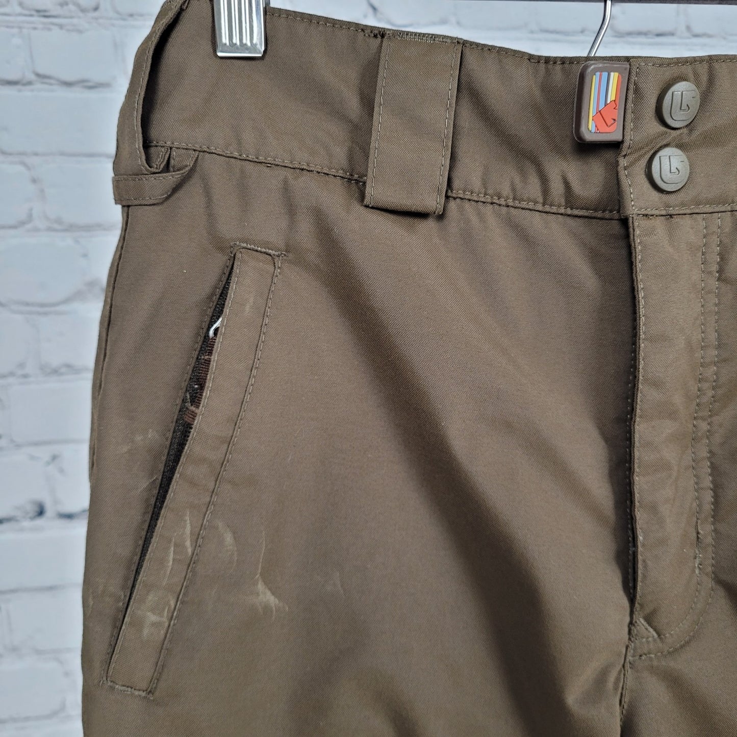 Burton Brown Insulated Snow Winter Cargo Pants Youth Size Small S (26x22.5)