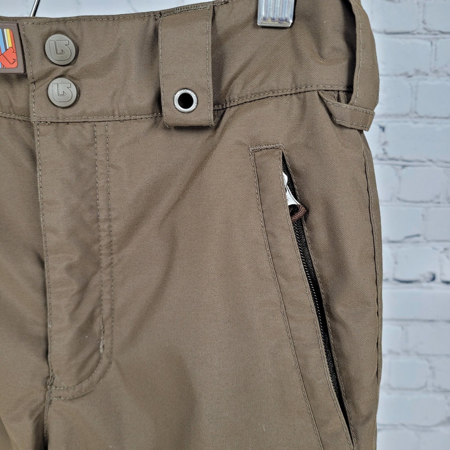 Burton Brown Insulated Snow Winter Cargo Pants Youth Size Small S (26x22.5)