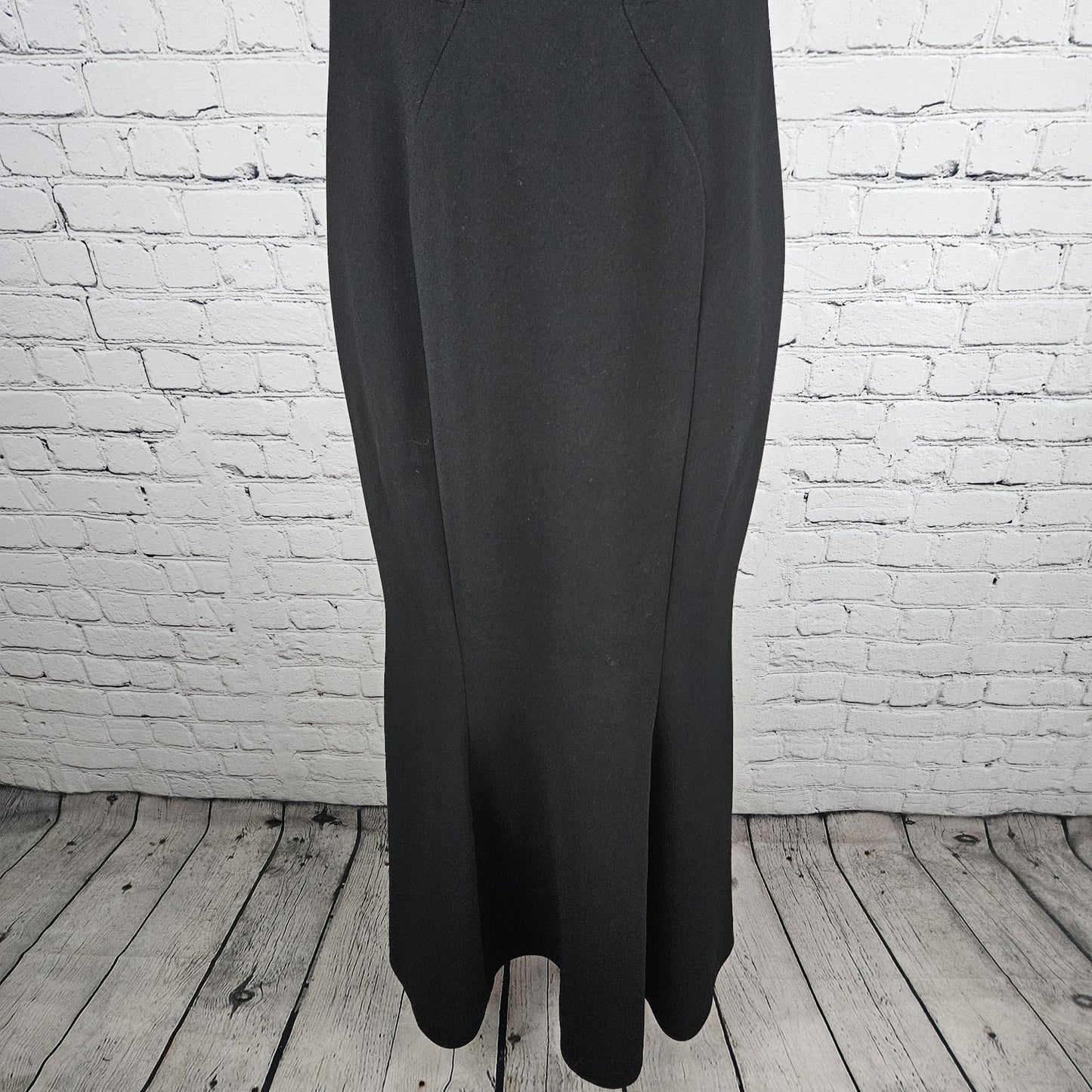 Jill Stuart Black Strapless Boned Lined Mermaid Bodycon Maxi Gown Formal Dress 0