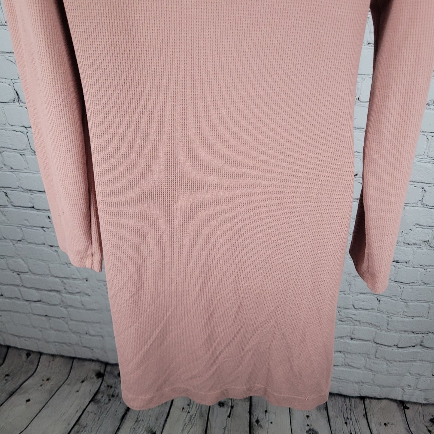 Athleta Pink Wind Down Sleep Robe Stretch Long Sleeve Pockets Size Large L