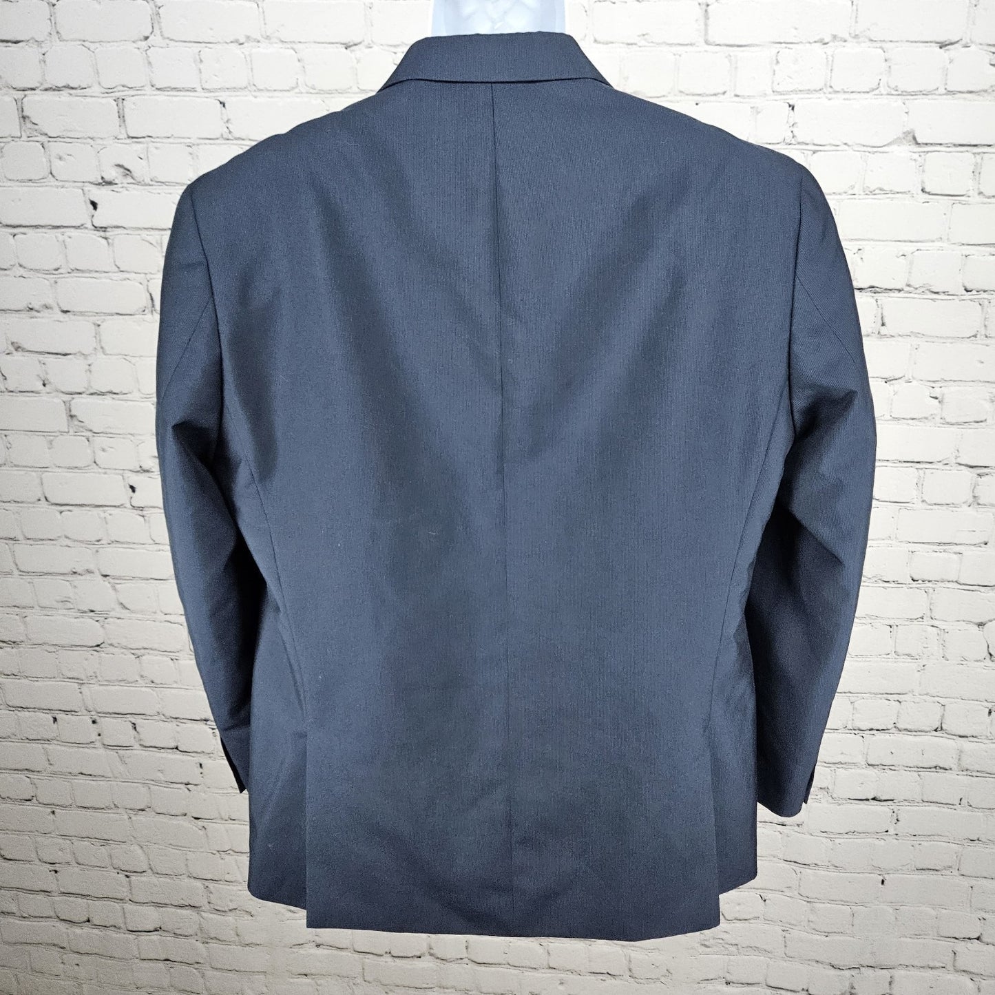 Andrew Fezza Navy 2 Button Double Vented Notch Blazer Sport Coat Suit Jacket 42R