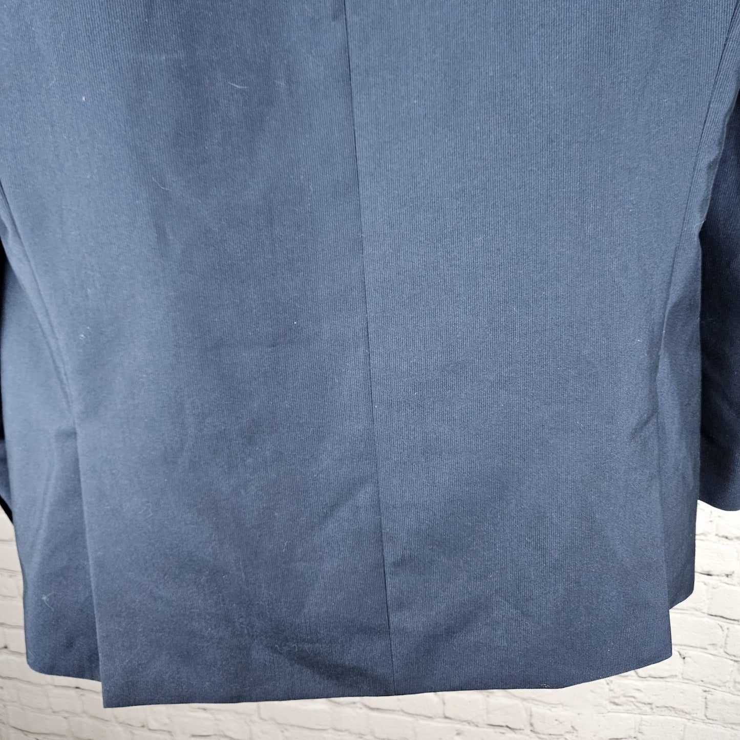 Andrew Fezza Navy 2 Button Double Vented Notch Blazer Sport Coat Suit Jacket 42R