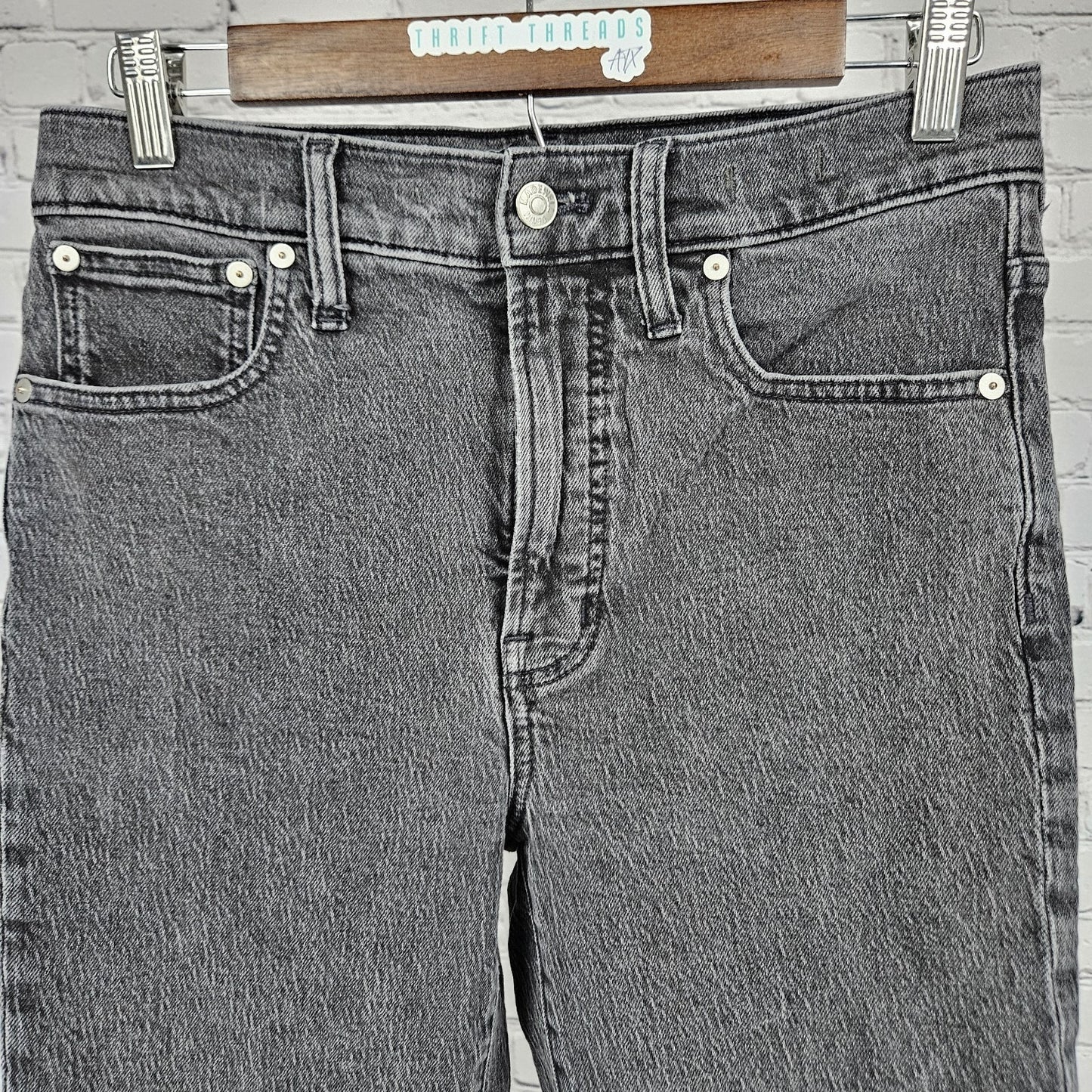 Madewell Grey The Perfect Vintage Jean High Rise Tapered Denim Jeans 27 (27x27)