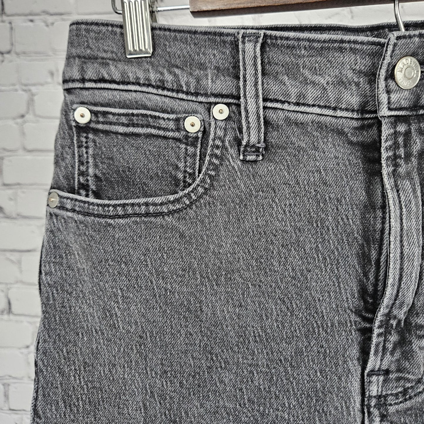 Madewell Grey The Perfect Vintage Jean High Rise Tapered Denim Jeans 27 (27x27)