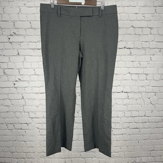 Talbots Heather Gray Signature Straight Leg Dress Pants Size 12 Petite (34x29)