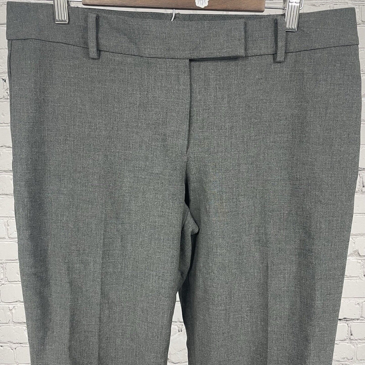 Talbots Heather Gray Signature Straight Leg Dress Pants Size 12 Petite (34x29)