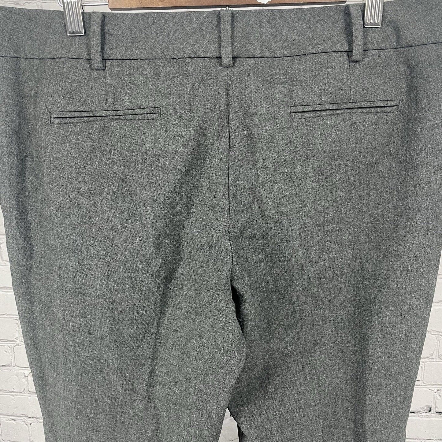 Talbots Heather Gray Signature Straight Leg Dress Pants Size 12 Petite (34x29)