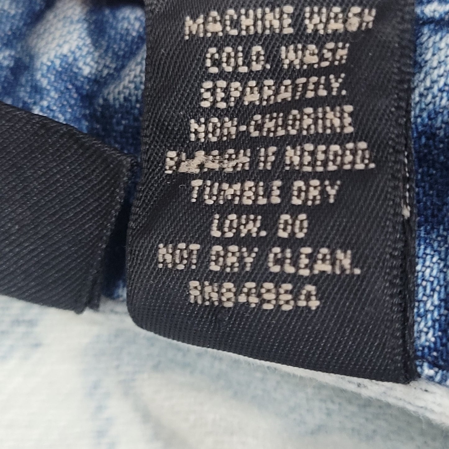 VTG Structure Activewear Blue White Western Cowboy Sleeveless Shirt USA Large