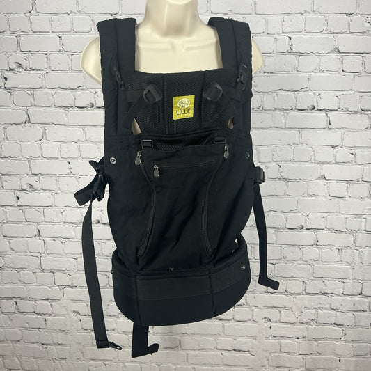 Lille Baby Black Complete All Seasons 6-in-1 Positions Carrier Newborn Infant