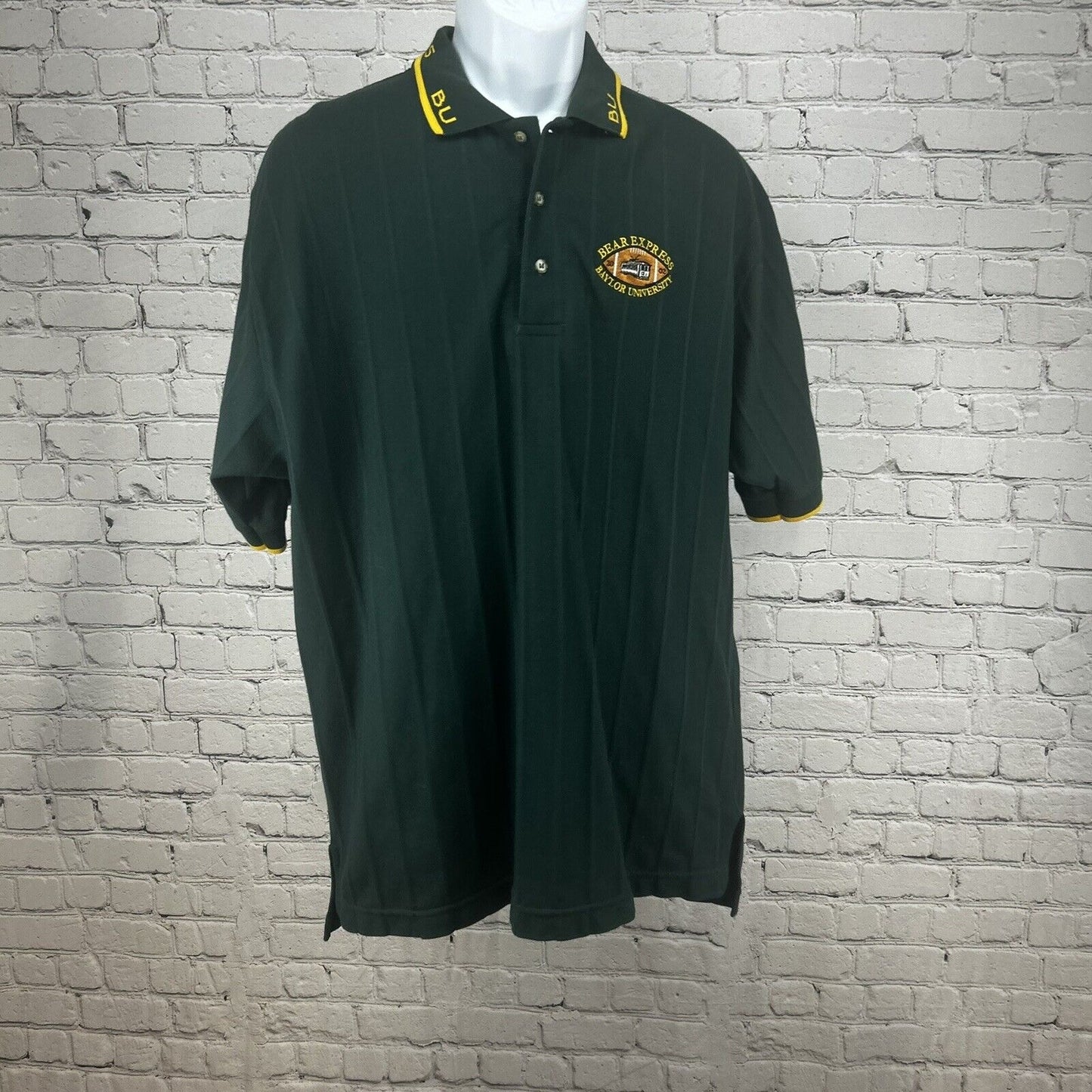 VTG Bear Express Baylor Bears University Lions Pride Logo Polo Size Large L