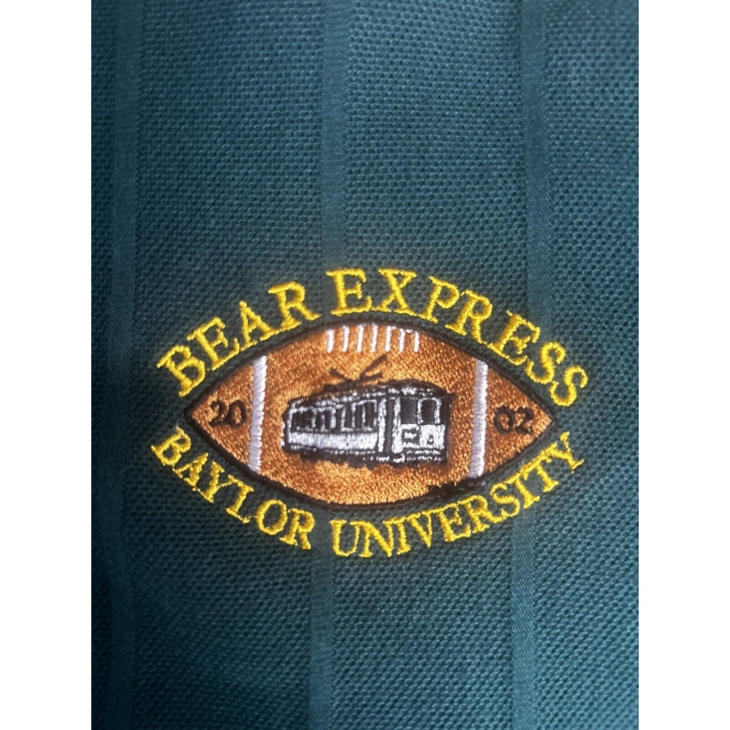 VTG Bear Express Baylor Bears University Lions Pride Logo Polo Size Large L