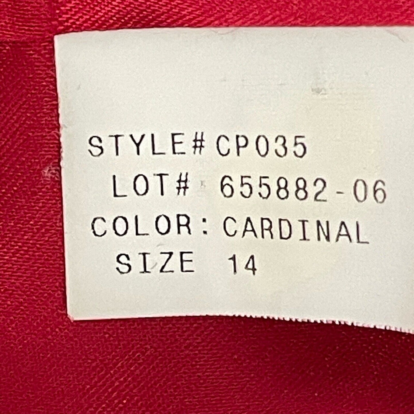 Preston & York Cardinal 100% Wool Peacoat Long Pockets 3 Button Vented Size 14
