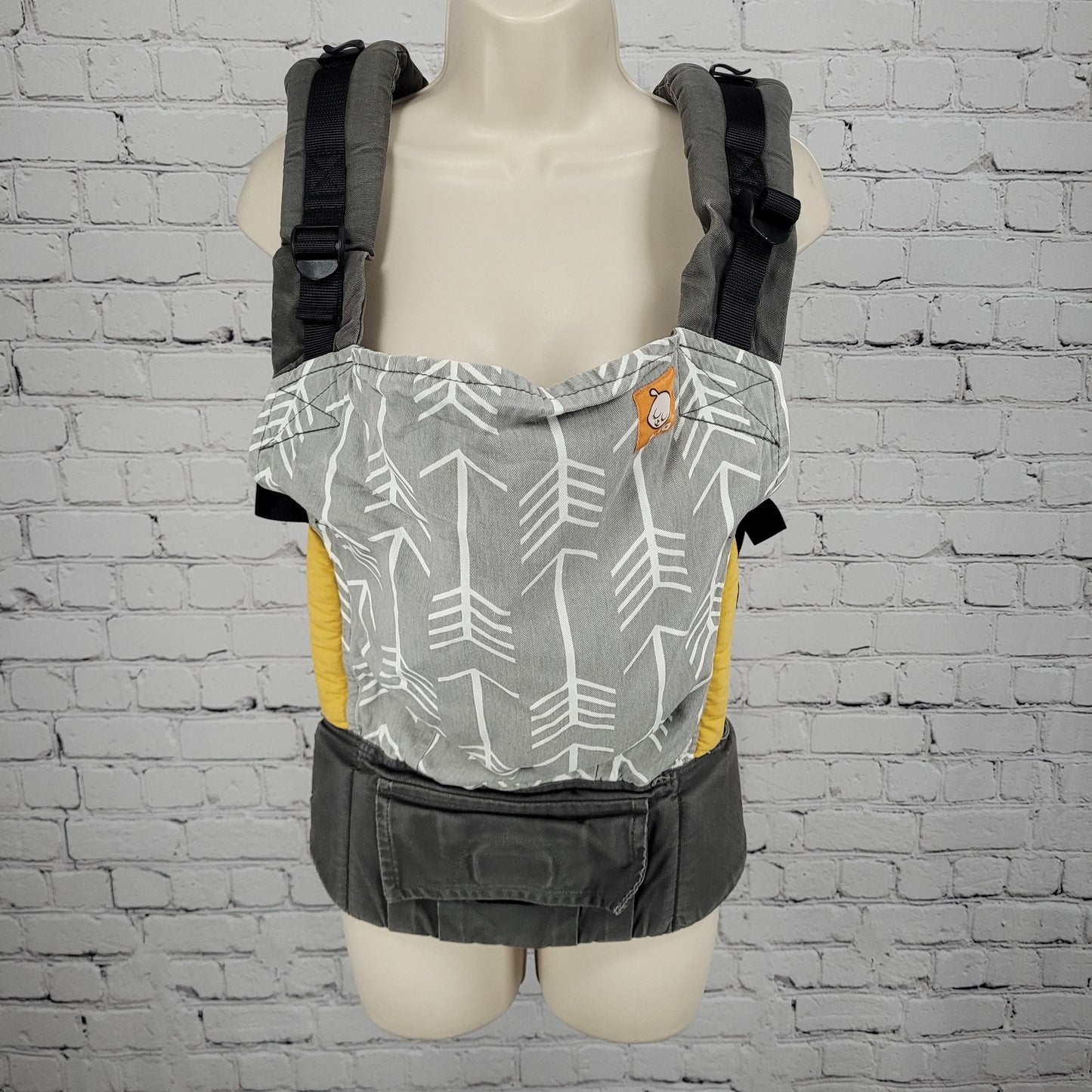 Tula Grey 100% Cotton Adjustable Straps Buckle Baby Infant Carrier Sling