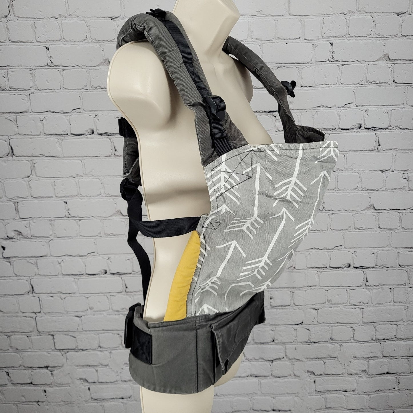 Tula Grey 100% Cotton Adjustable Straps Buckle Baby Infant Carrier Sling