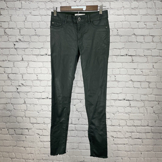DL1961 LA Dark Green Margaux Instasculpt Ankle Skinny Pants USA Made Size 26