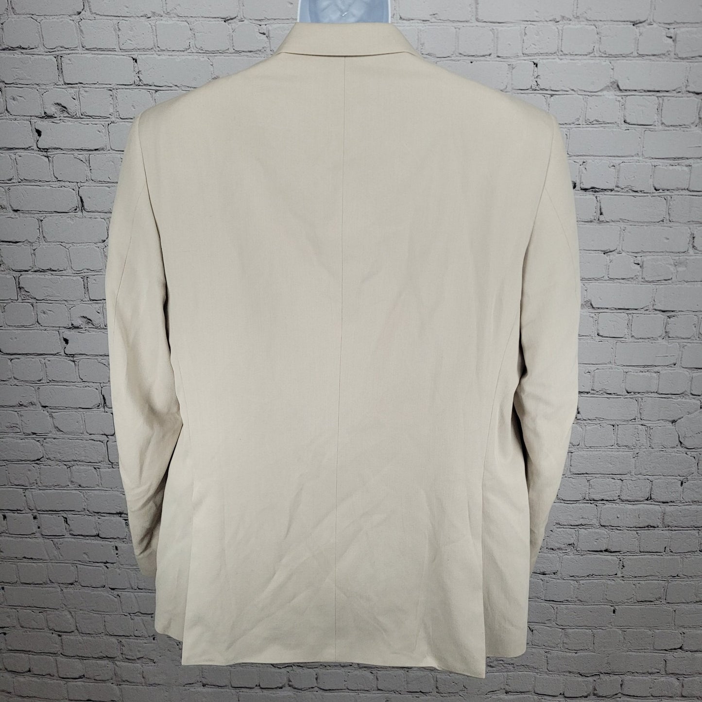 Austin Reed HRH Beige Silk Blend 2 Button Vented Notch Blazer Sport Coat 44L